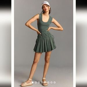 Anthropologie Daily Practice Bubble Hem Mini Dress, XS